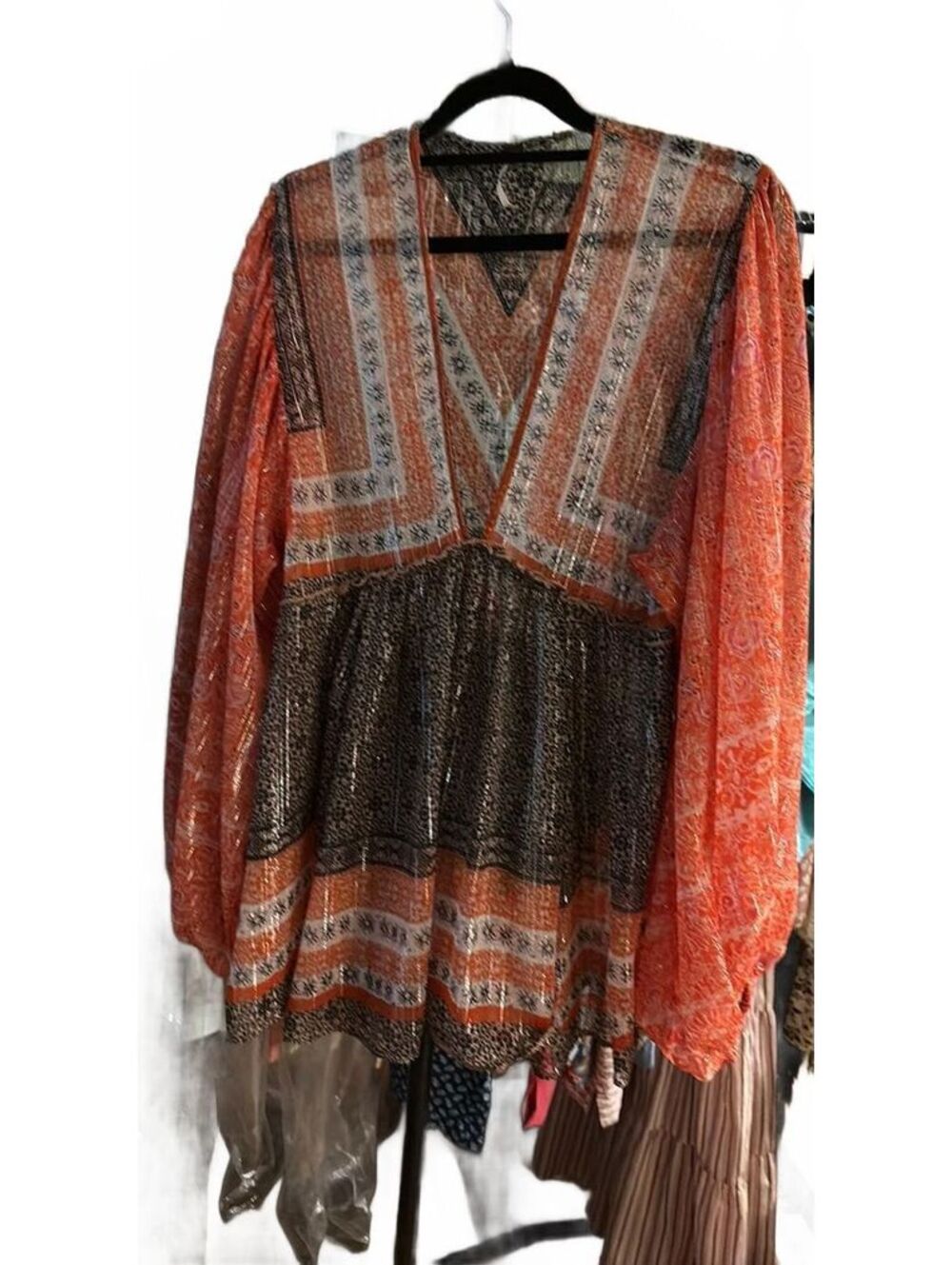 #FP78 Free People Aliyah Boho Top, Size XS